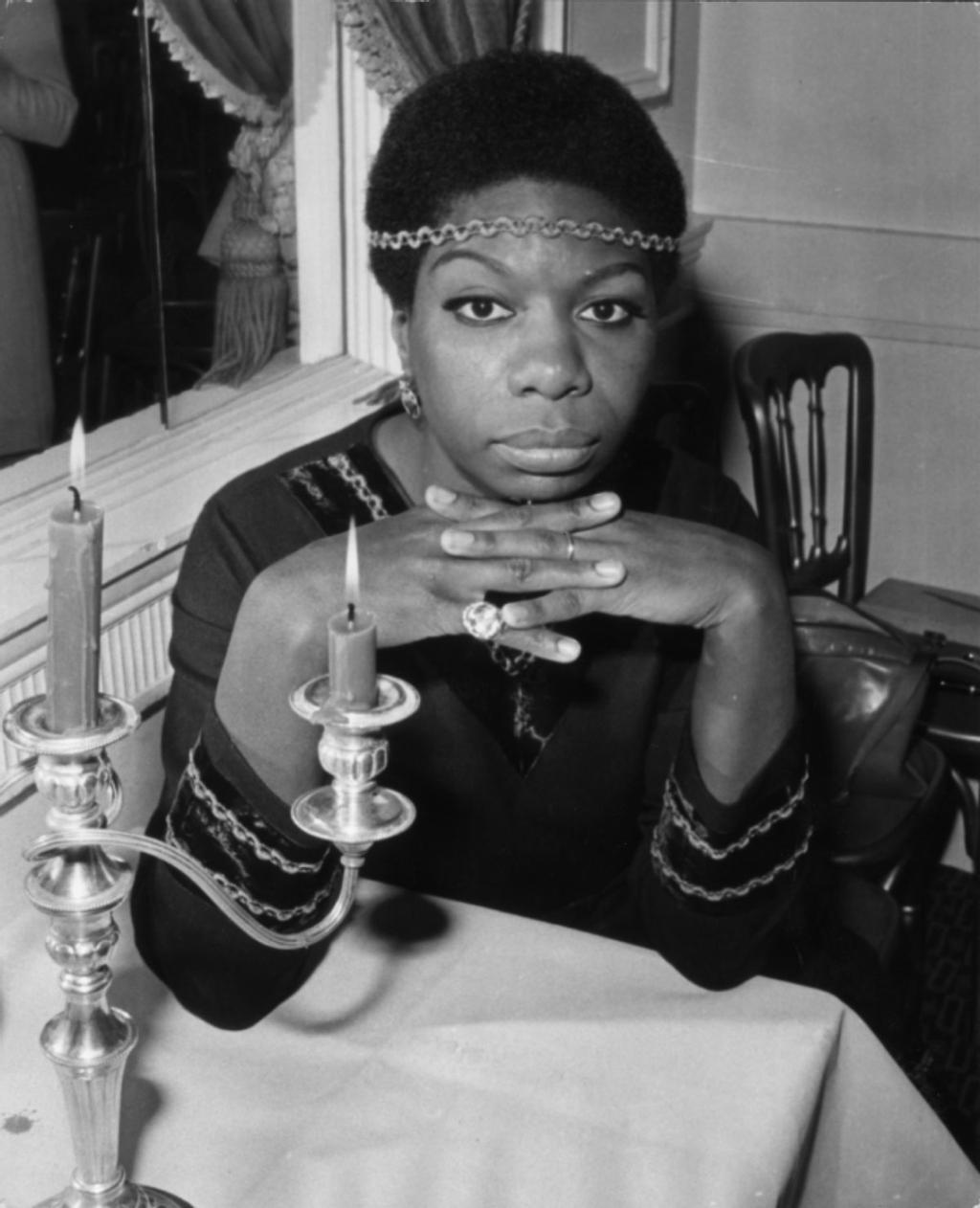 La cantante Nina Simone