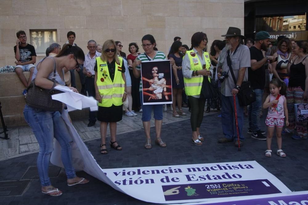 Protesta en Murcia contra la excarcelación de La Manada