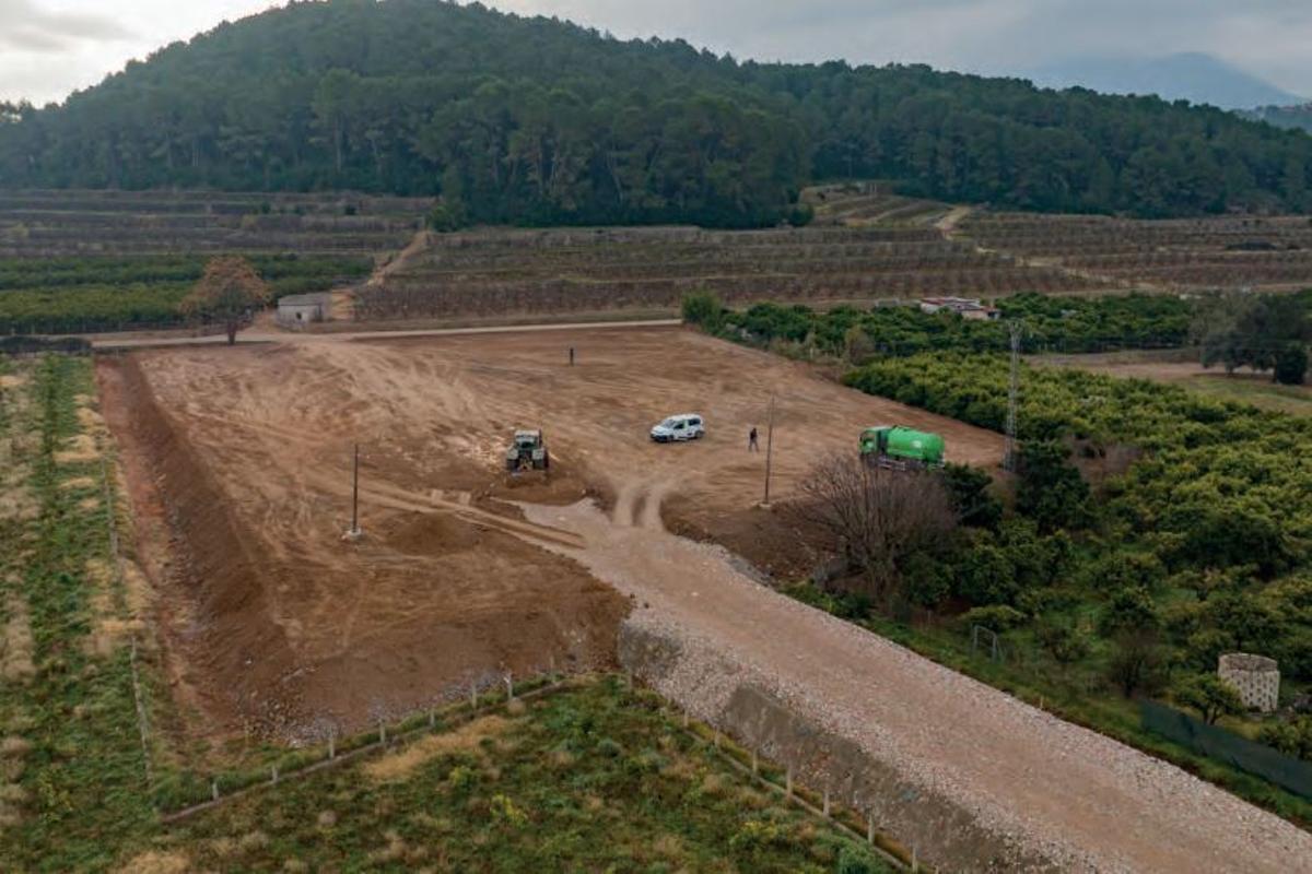 Imagen de los trabajos de sellado.