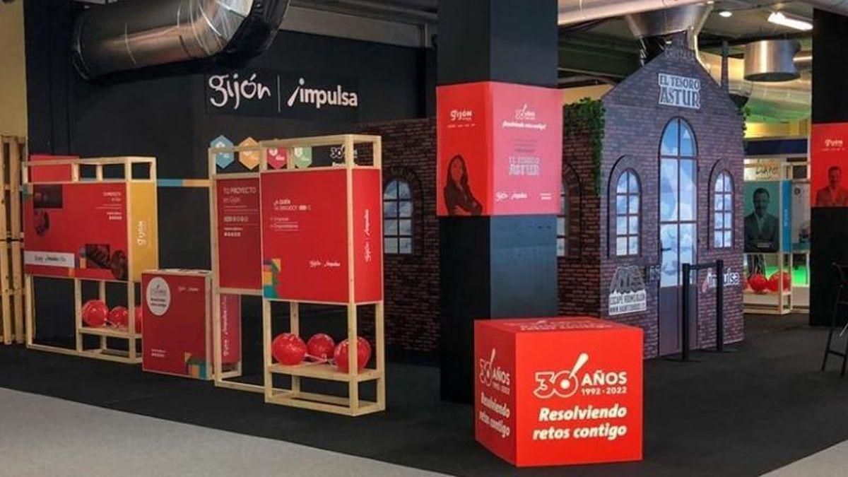 Stand de una edición pasada de Gijón impulsa en FIDMA