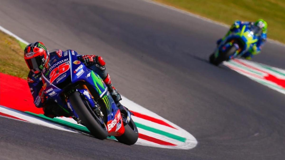 Viñales ha conseguido la pole en Italia, seguido de Rossi