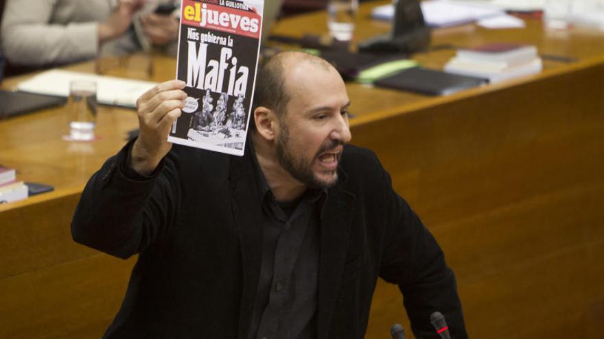 Josep Moreno durante su etapa como diputado en las Corts