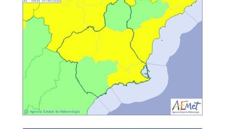 Amplían la alerta por altas temperaturas al Noroeste, Cartagena y Mazarrón