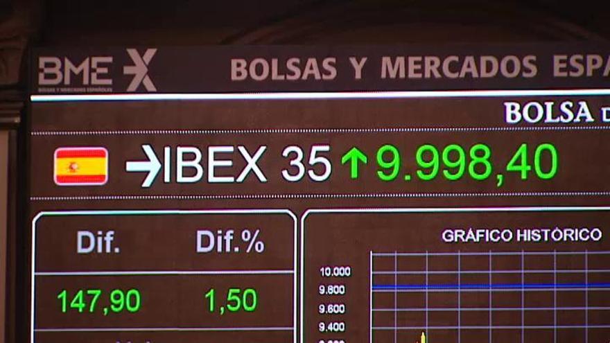 La Bolsa española ha cerrado al borde de los 10.000 puntos