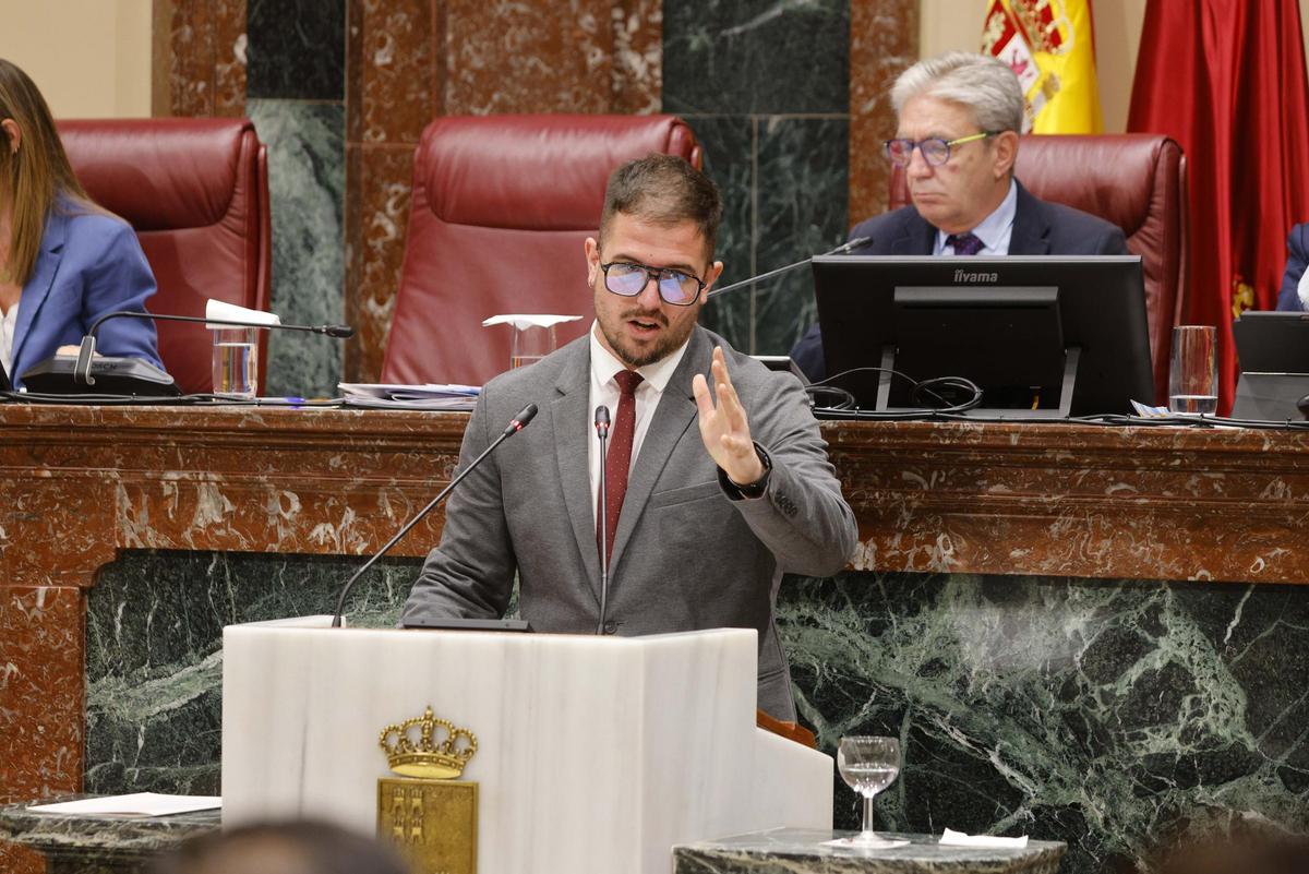 Miguel Ortega, este viernes en la Asamblea.