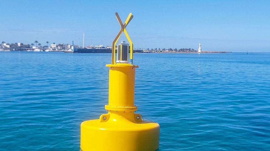 Una de las boyas que separan la navegación en el puerto de la Savina. | APB