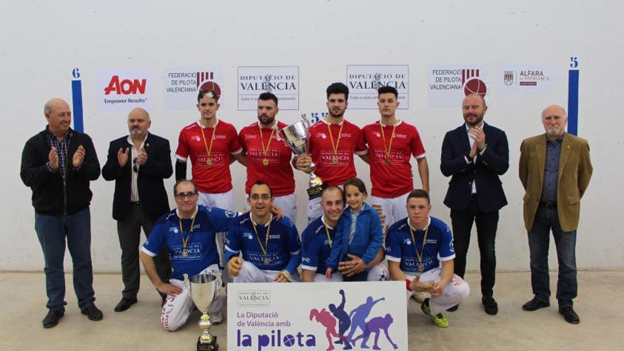 La copa de campions absoluts va ser per a l&#039;Alfara de la Baronia, que ja va guanyar-la fa un parell d&#039;anys.