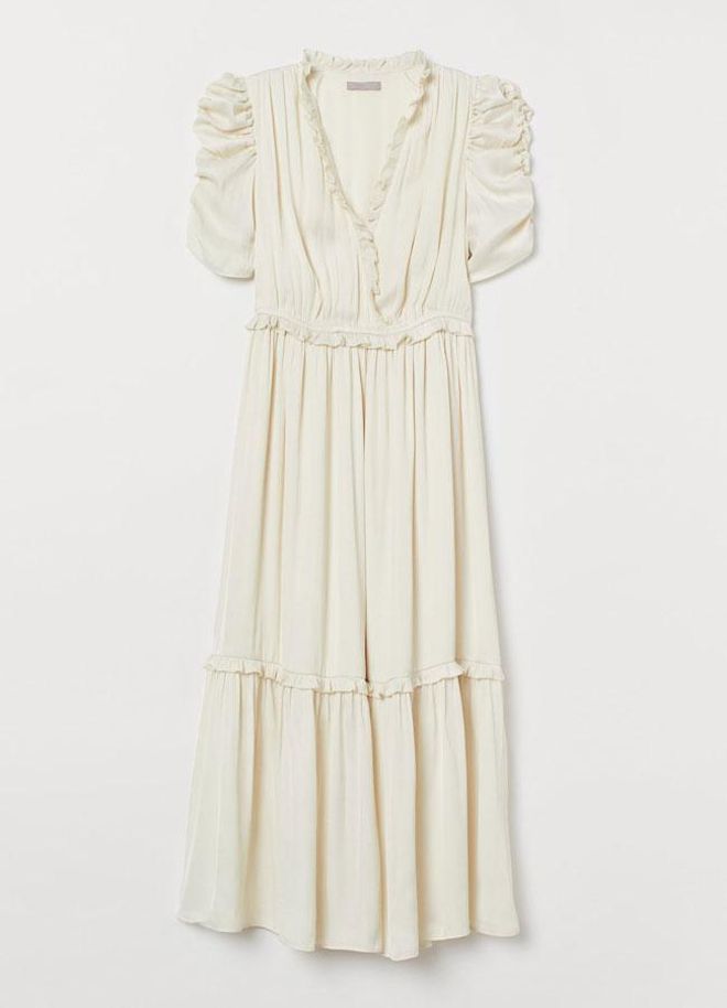Vestido con volantes de H&M