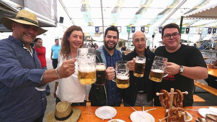 Iván de la Plata, Cristina Pontón, Rubén Rosón, Eugenio Corpas y Juan José Cima.