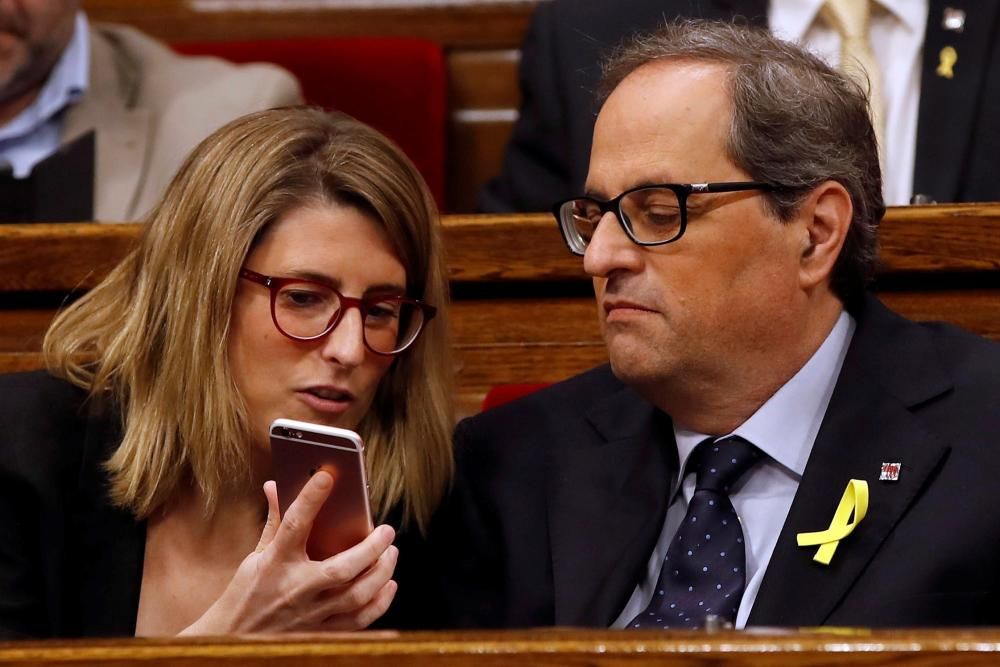 Ple d'investidura de Quim Torra