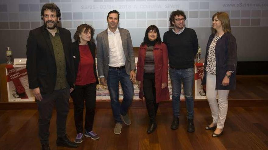 Presentación del festival de cine (S8), ayer en la Domus.