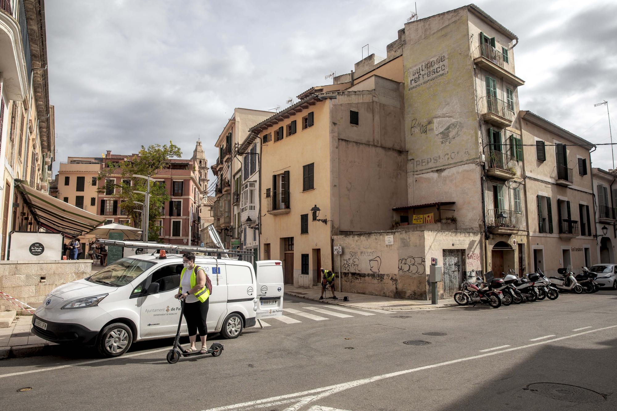 Cambian la circulación en Socors para la senda peatonal de El Temple