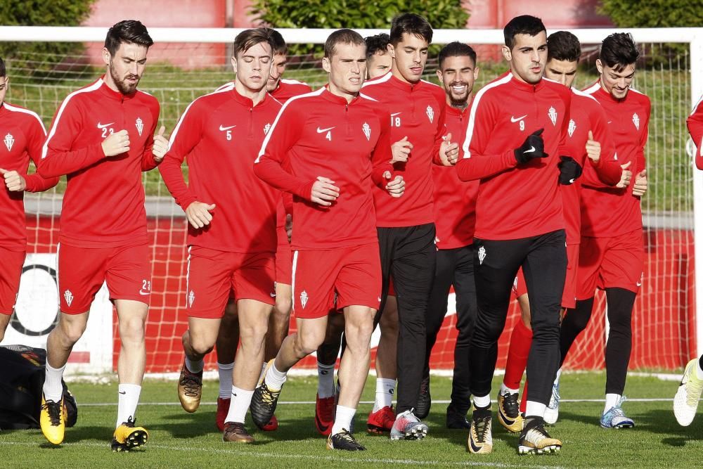 Primer entrenamiento del Real Sporting del 2018