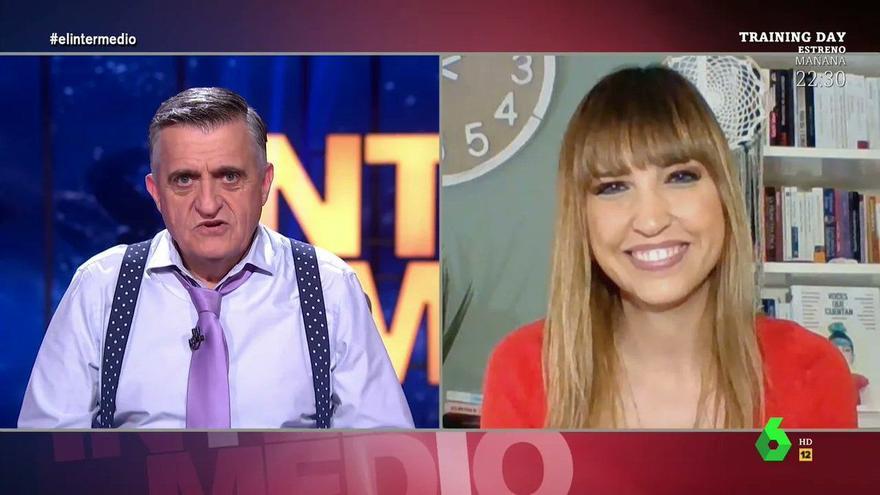 Sandra Sabatés is low due to covid in 'El Intermedio', which has a temporary substitute
