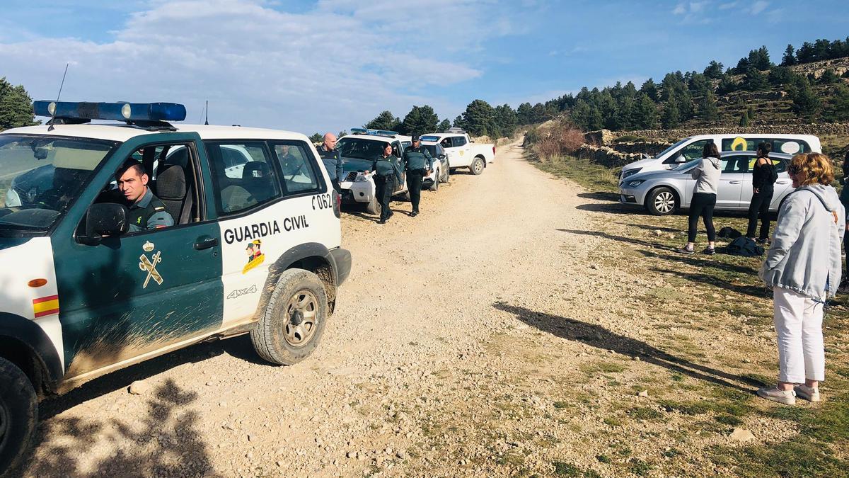 Operativo de búsqueda de la Guardia Civil.