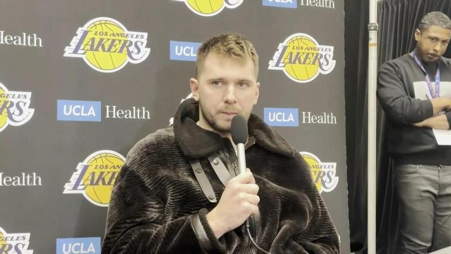 Doncic, sobre su primer aniversario como jugador de los Lakers: "Ha sido un año muy bueno"