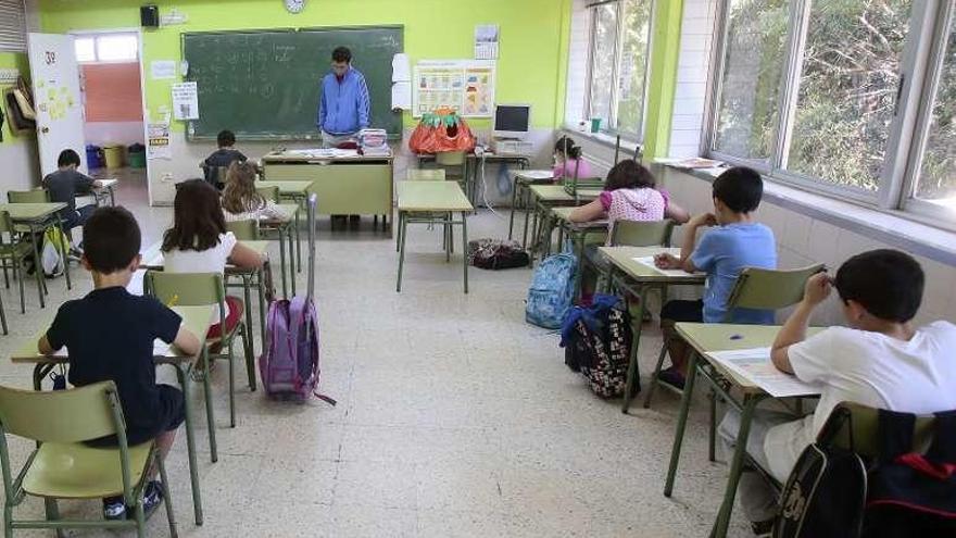 Imagen de la primera evaluación de 3º de primaria. // Adrián Irago