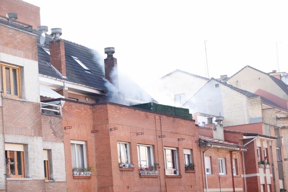 Incendio en Ciudad Naranco .