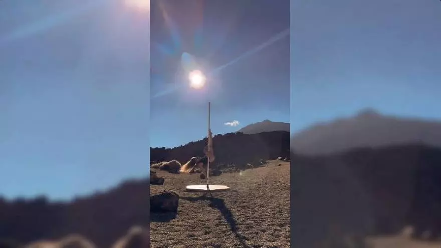 'Pole dance' en el Teide