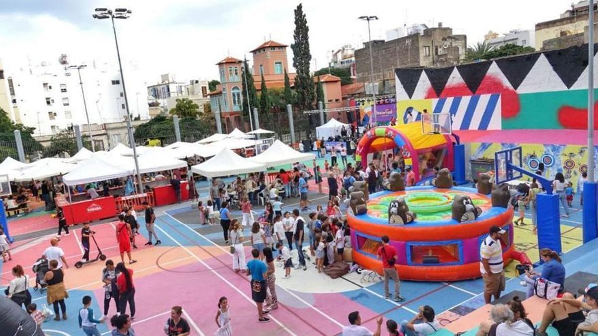Actividades en el barrio de El Toscal, en el Pisaca Fest.