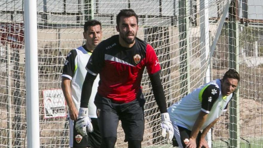 Juan Carlos, durante un entrenamiento