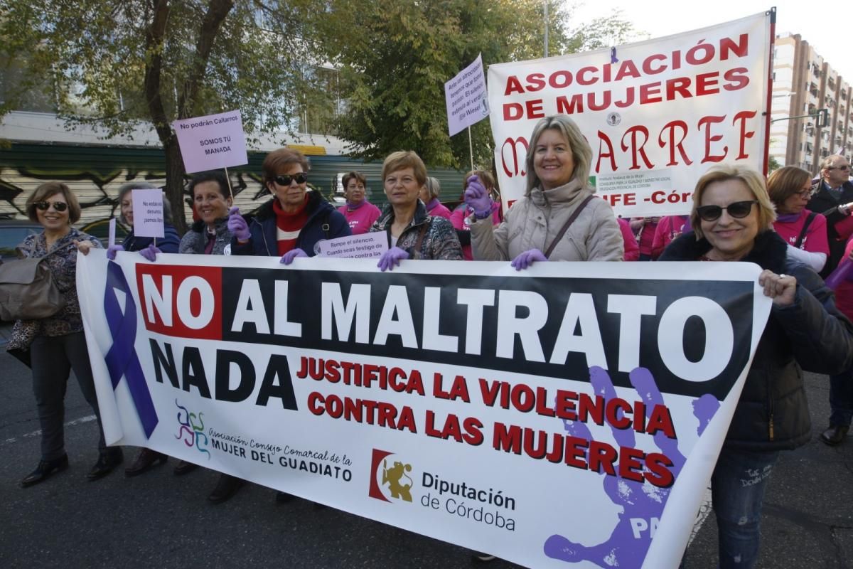 Multitudinaria manifestación contra la violencia hacia la mujeres