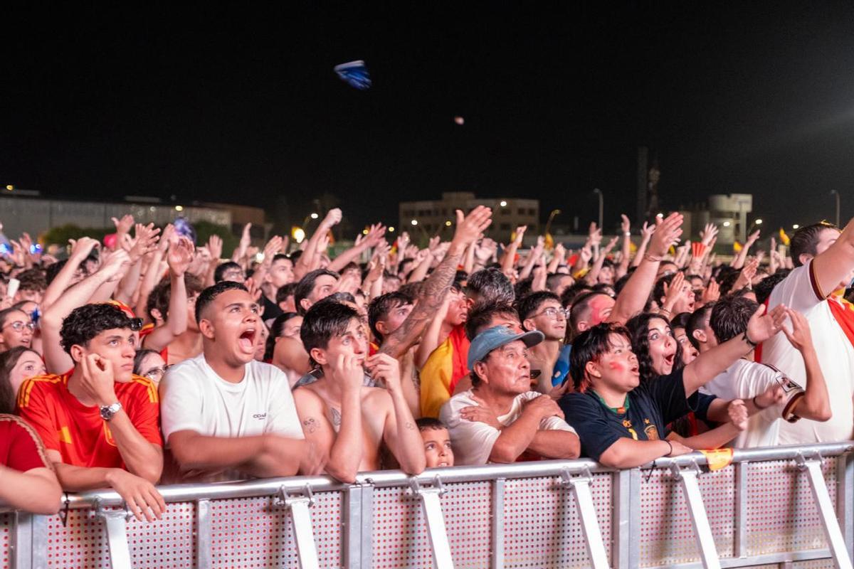 La final del Mundial en Mallorca: La 'fan zone' de España en Son Fusteret