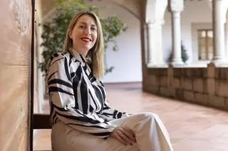 La presidenta de la Junta de Extremadura, María Guardiola, en una entrevista para El Periódico Extremadura.