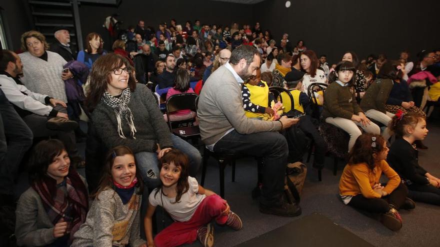 Ambiente en una fiesta navideña infantil, el año pasado en la Factoría Cultural.