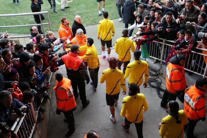 Puertas abiertas en el entrenamiento del Barça en el Miniestadi