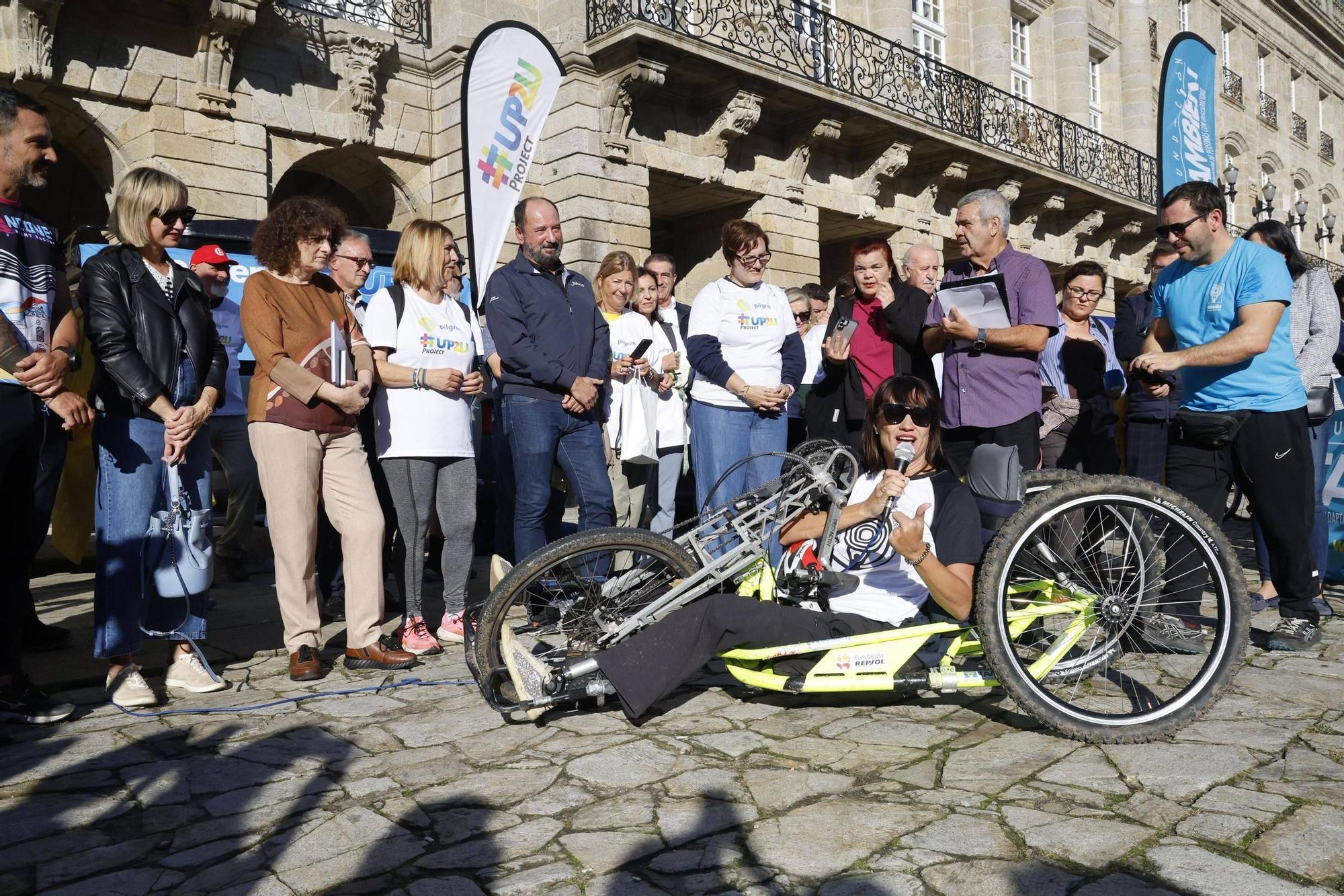 Vicente del Bosque e Irene Villa, en Santiago con el Camino de Valores por la inclusión
