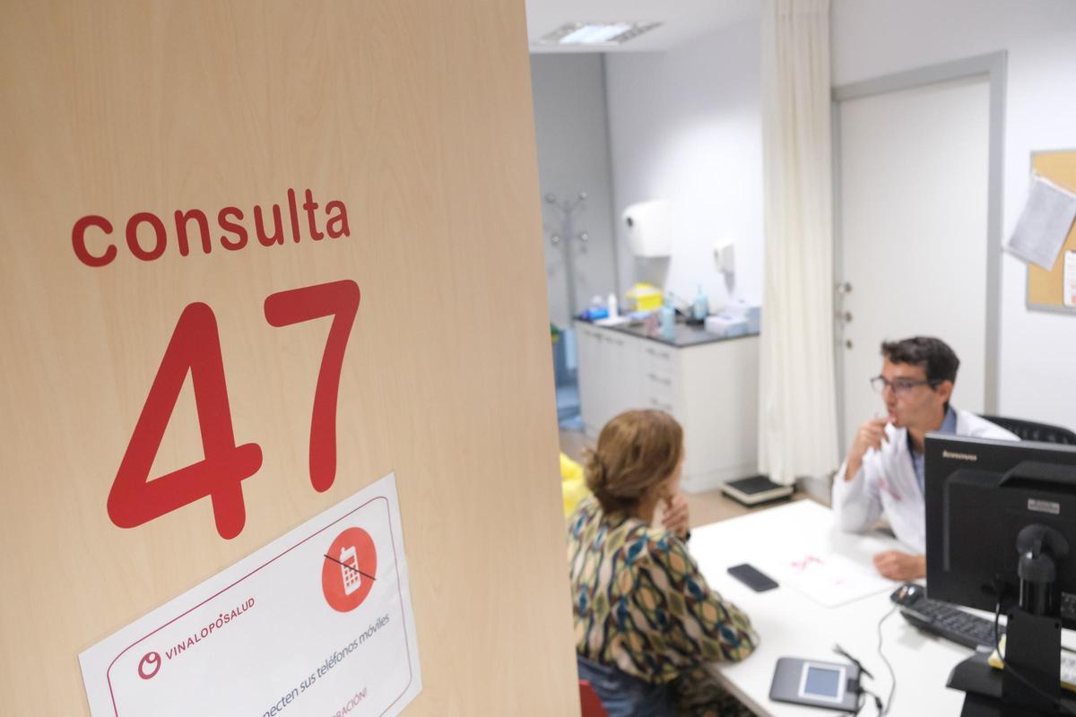Una consulta en el Hospital del Vinalopó, en Elche