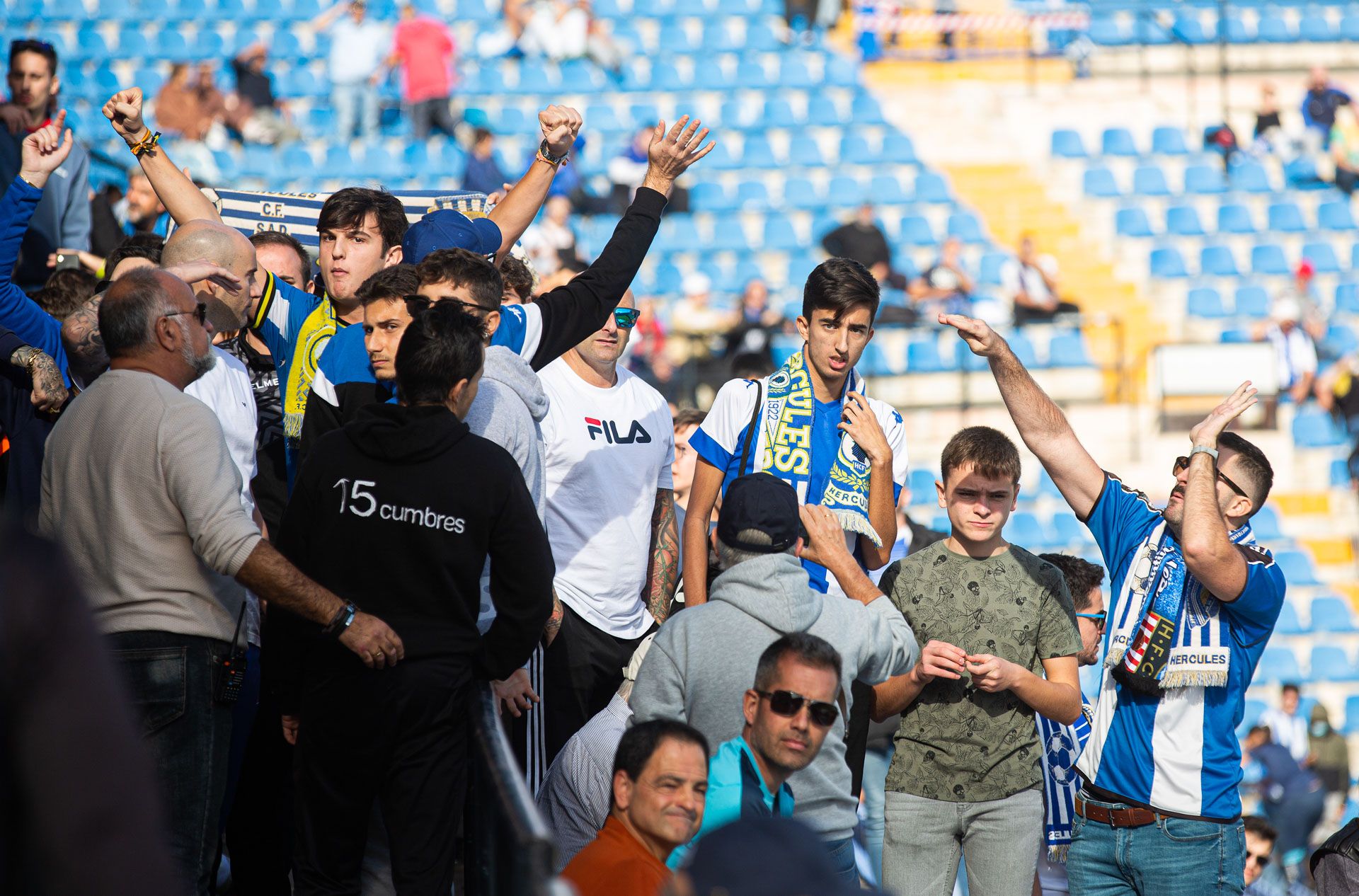 La afición del Hércules estalla tras la derrota frente al Lleida