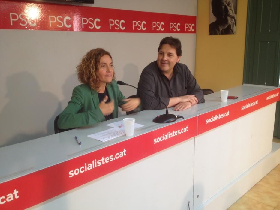 Meritxell Batet, cap de llista per Barcelona del PSC, visita Manresa