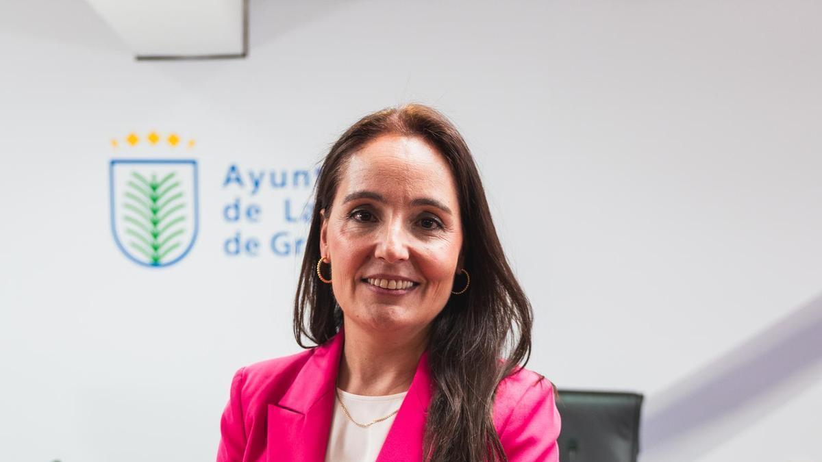 María Tena en las oficias del Ayuntamiento de Las Palmas de Gran Canaria.