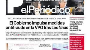 La portada de EL PERIÓDICO del 22 de abril de 2026