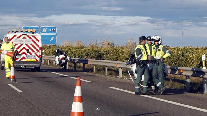 Accidente en la  A-7 en Alberic