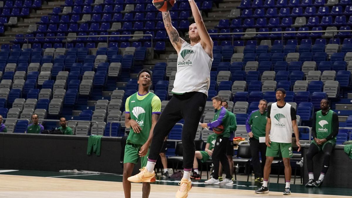 Osetkowski, durante el entrenamiento de este martes.