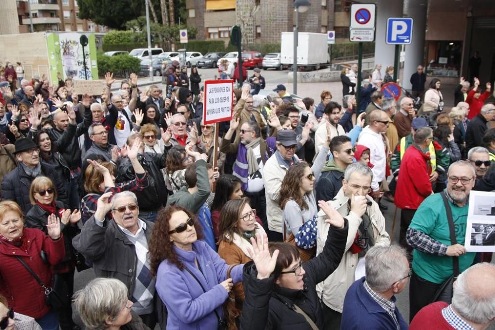 Manifestación por unas pensiones dignas en Murcia