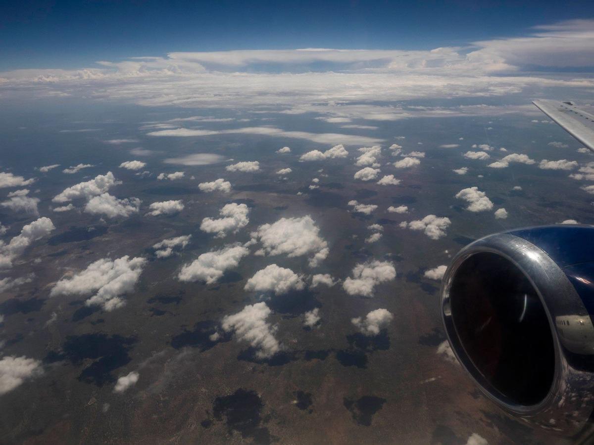 Vista aérea desde el helicóptero