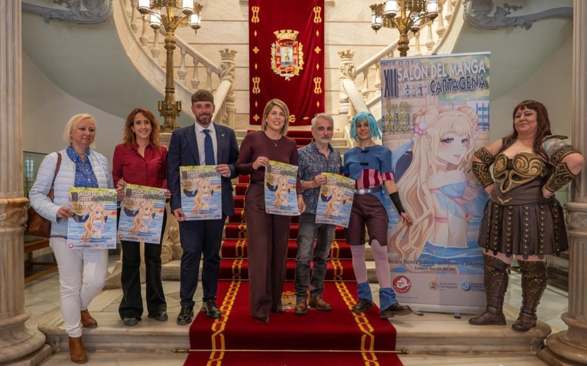 Presentación del cartel en el Ayuntamiento de Cartagena.