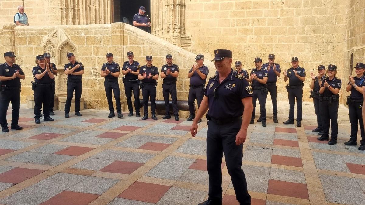 Pedro Luis Cholbi en el homenaje por su jubilación