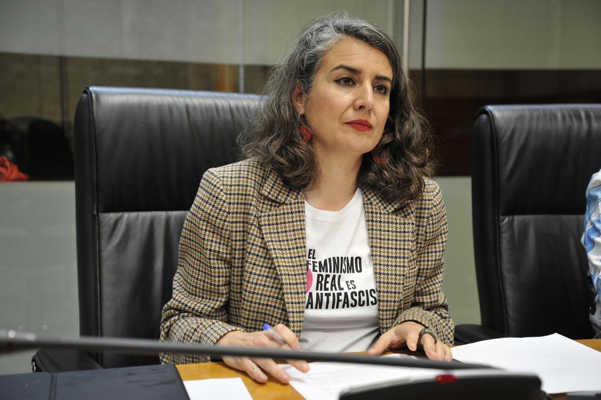 Irene de Miguel en la sesión de investidura