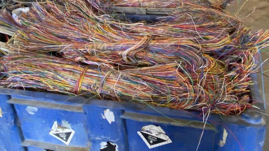 Cae una red de robo de cable de cobre en todo el país, incluida la provincia de A Coruña, con 19 detenidos