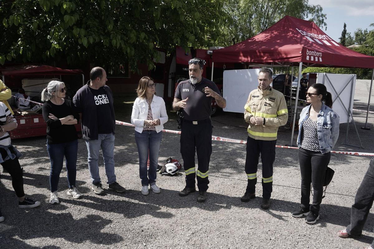 Simulacre dels Bombers i protecció Civil d'un incendi de gran abast al sud del Solsonès