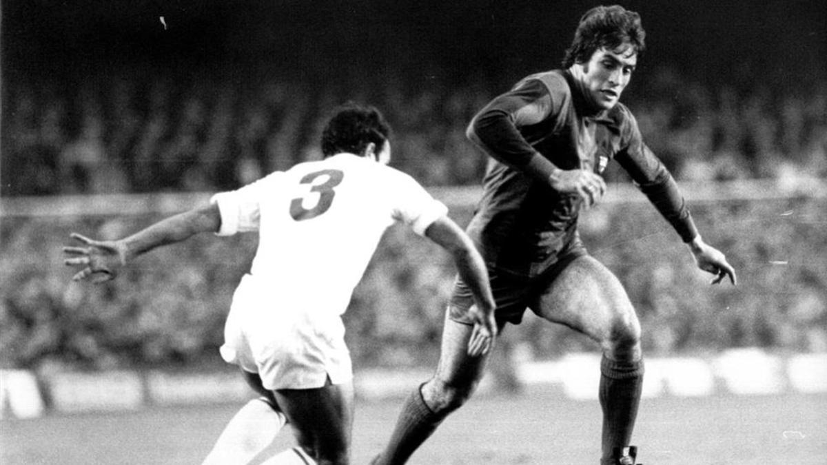 Heredia jugó en el Barça entre 1975 y 1980