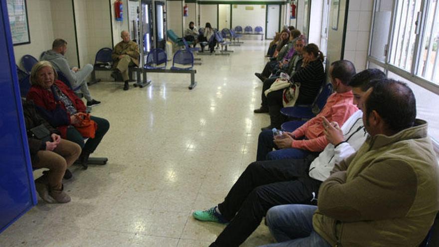 Zona de espera en las urgencias del Hospital Carlos Haya.