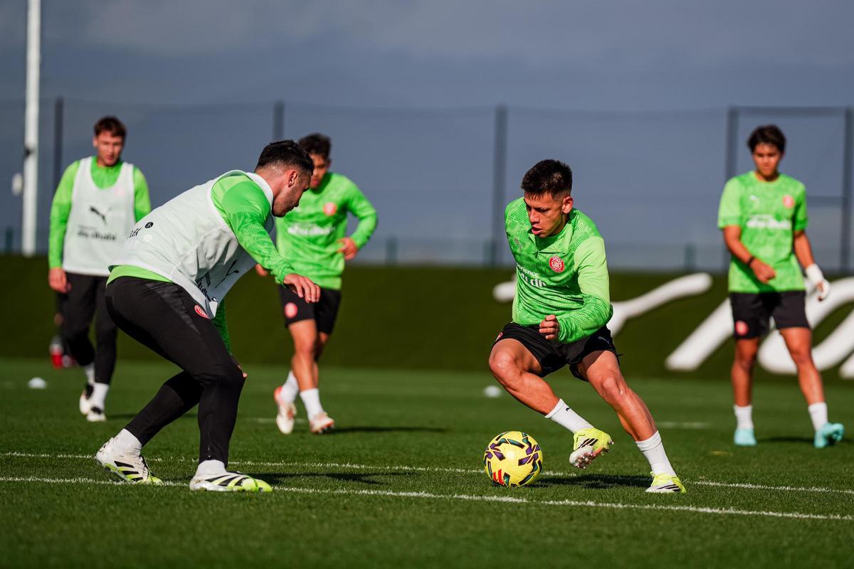 Les fotos del primer entrament de Ter Stegen amb el Girona FC