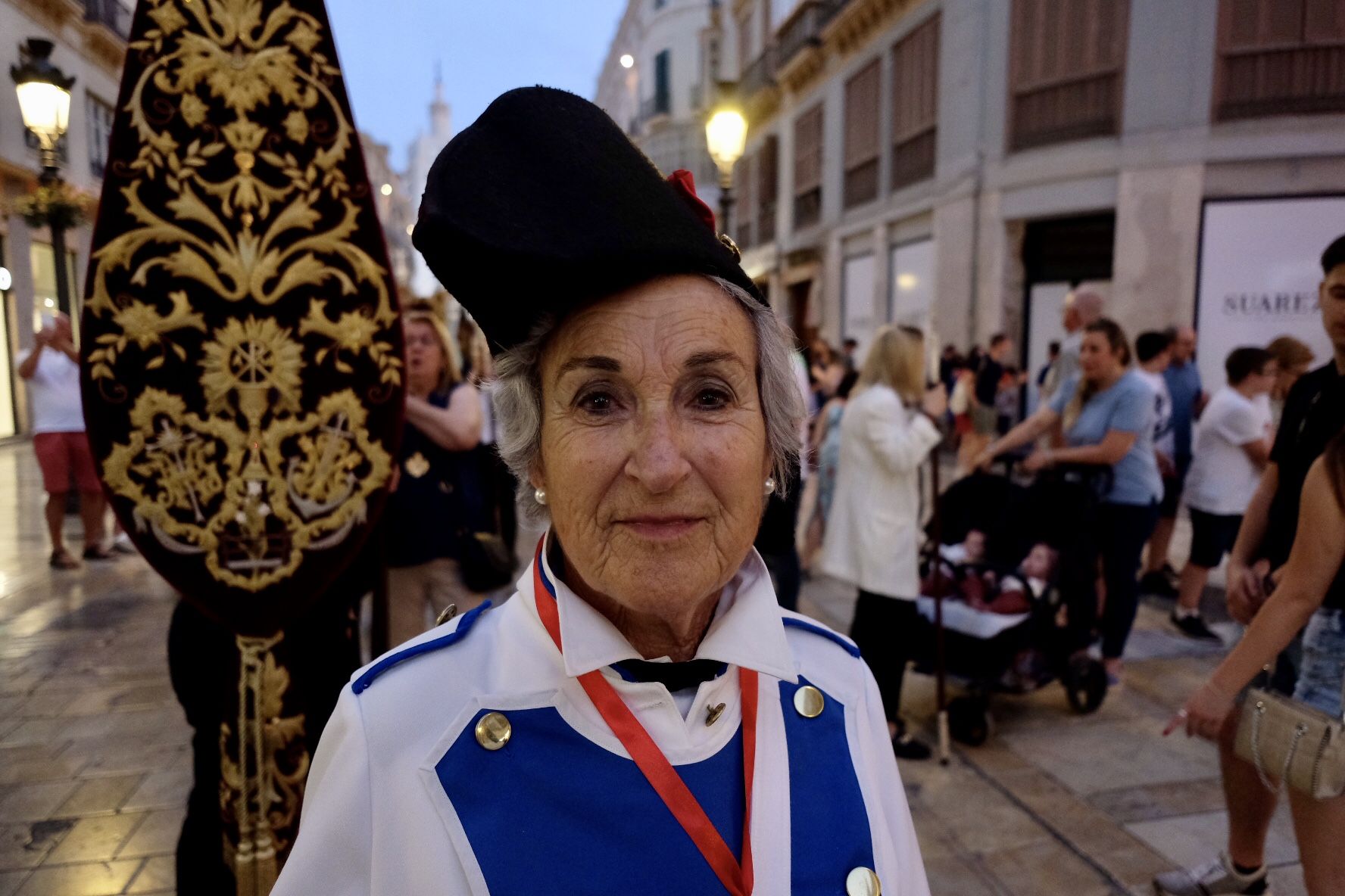 Procesión de los patronos de Málaga por las calles del Centro