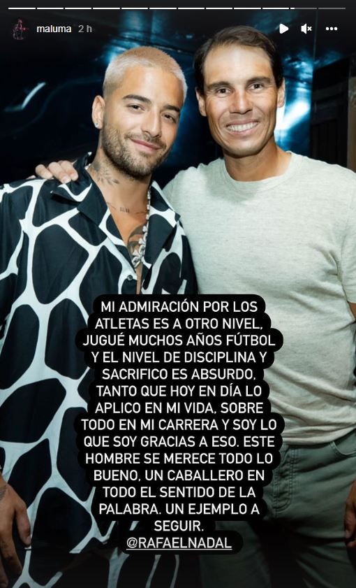 Maluma y Rafa Nadal, unidos por la noche de Ibiza